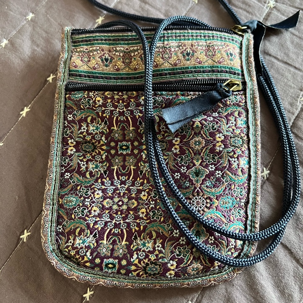 Multi colored Cross body with adjustable strap